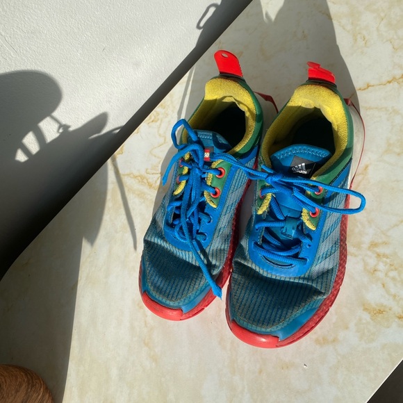 ADIDAS Sport LEGO Shock Blue Kids/Youth Shoes/Sneakers Size 4.5 - Picture 6 of 7